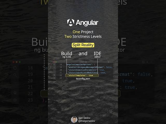 Force Strict Templates in Angular Language Service #angular