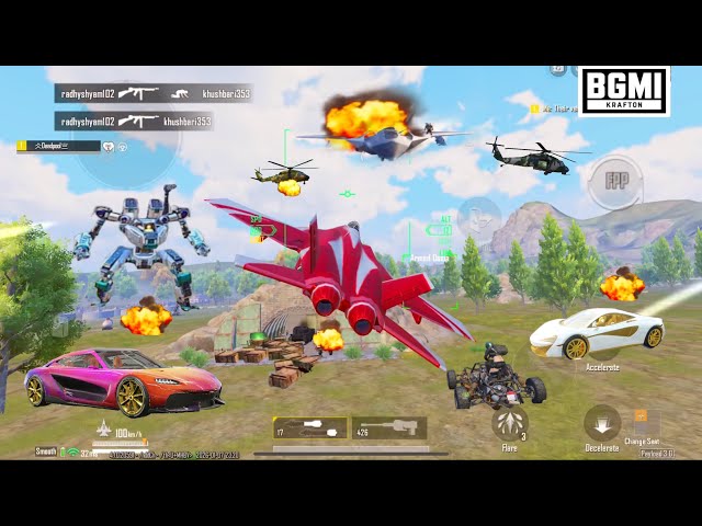 Truly 36 Kills in one match😱use Fighter Jet, M202 & LMG deadly Combo🔥