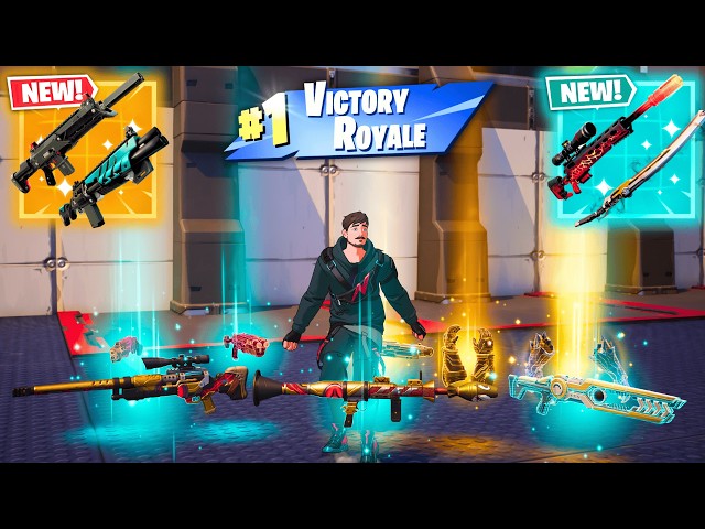 MRBEAST ALL MYTHIC AND EXOTIC GUNS IN FORTNITE (NEW! Fortnite Chapter 7 Season 2)