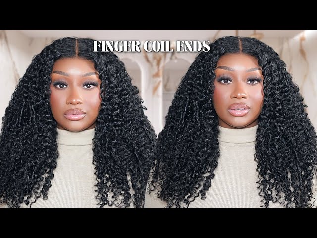 The BEST CURLS | Glueless Curly Finger Coil Wig | NO WORK NEEDED | UNice Hair