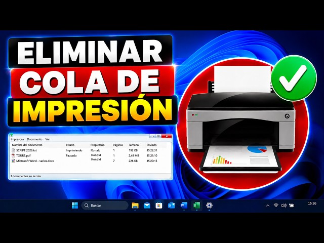 How to DELETE PENDING Printer Documents 🖨️ SOLUTION Clear Print Queue