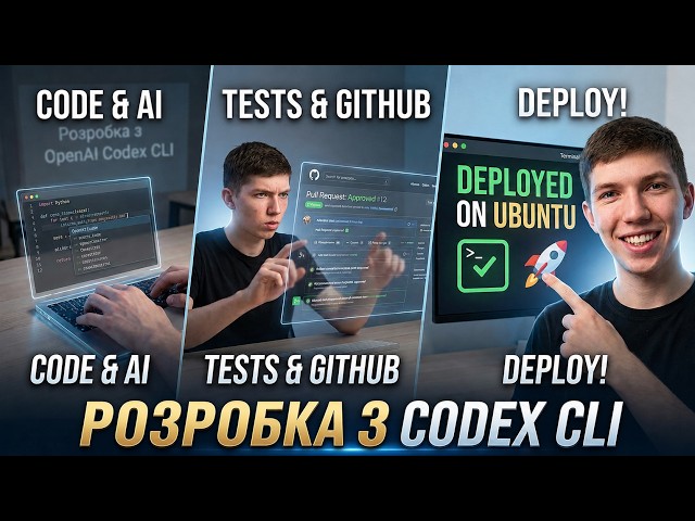 Розробка з OpenAI Codex CLI: GitHub, тести, Pull Request і деплой на Ubuntu