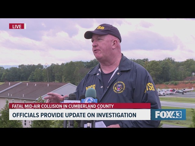 Full Briefing: NTSB officials give update on Wednesday's fatal mid-air collision in Carlisle