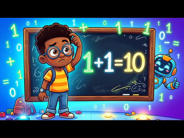 How Computers Count! 🤖 Adding Binary Numbers for Kids | Easy Maths