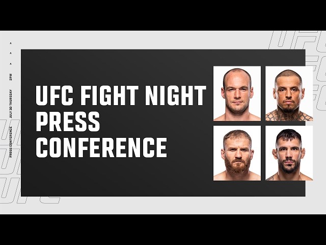 UFC Belgrade: Pre-Fight Press Conference