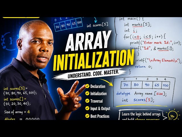 Array Initialization. #DSA8 #codeofalignment #education 