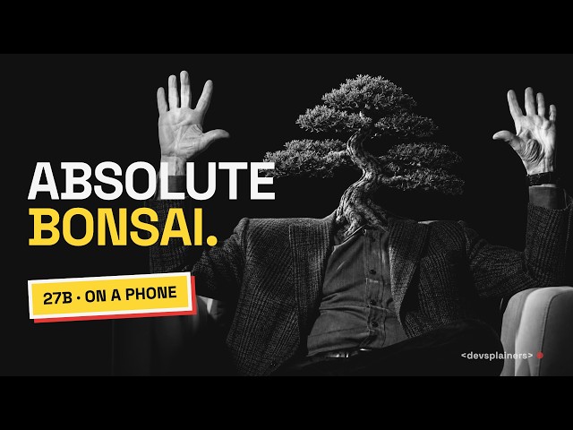 Can You Put a Full AI Model on a Phone? (Bonsai 27B)