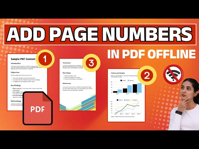 How to Add Page Numbers to PDF Offline (No File Upload, No Internet Needed) #pdfeditor