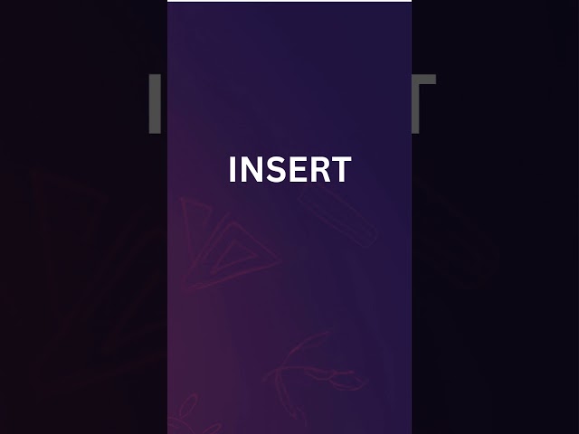 INSERT in SQL |SQL INSERT|INSERT command in SQL