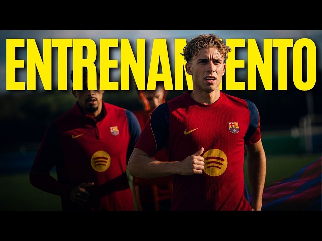 🏴 Primer ENTRENAMIENTO del Barça en Inglaterra 💪🔵🔴 | ¡Fermín y Araujo vuelven!