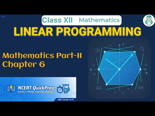 LINEAR PROGRAMMING | Class 12 Mathematics Chapter 6 | CBSE NCERT | Quick Revision in 7 Mins
