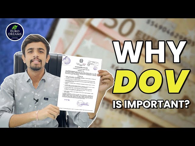 ¿Por qué se requiere el DOV para estudiar en Italia?