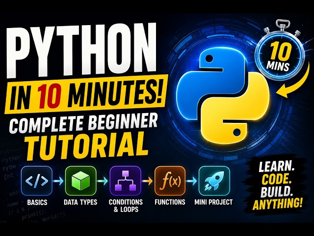 Python  Zero to Hero In just 10 mins/EngiLab