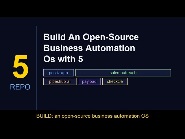 Build Automation Platform with 5 Open-Source Repos