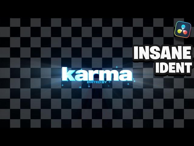 *INSANE* APIE IDENT TEMPLATE for FREE! 🔥 | Davinci Resolve