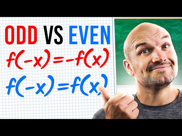 Tips to Identify even and odd functions