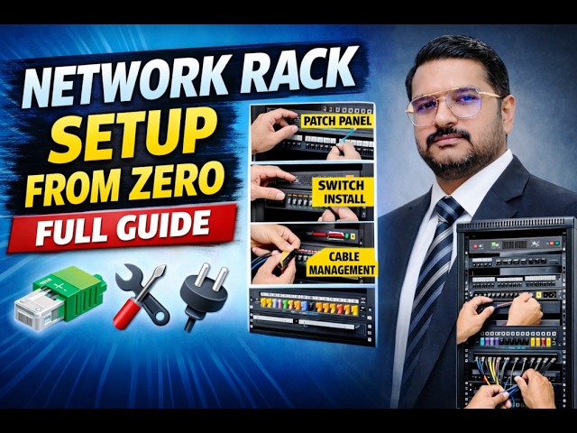 Network Rack Setup From Zero | Patch Panel + Switch Installation | Complete Guide