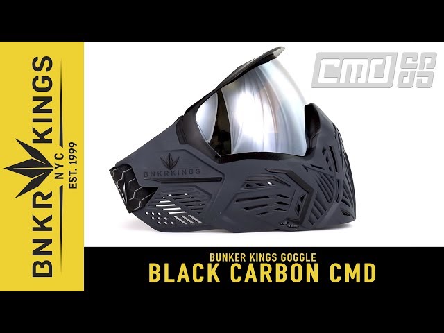 Bunkerkings CMD Paintball Goggle - Black Carbon - Addicted to Black Collection