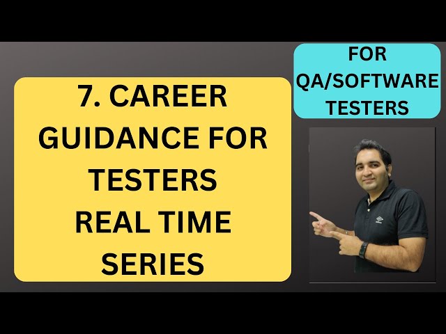 7. Career Guidance for Software Testing| RD Technical Learning