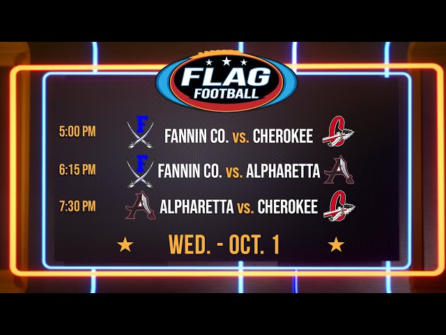 Cherokee, Fannin County , Alpharetta | 2025 GPB Sports Flag Football