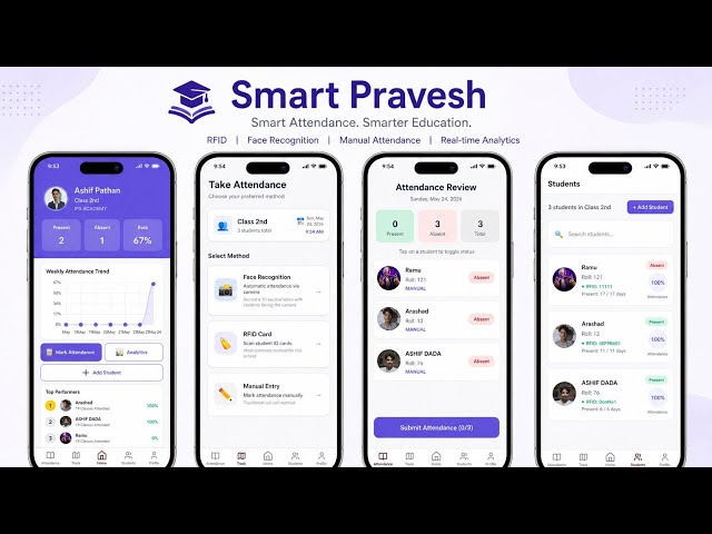 Smart Pravesh App tutorial | A react native app for attendance management 