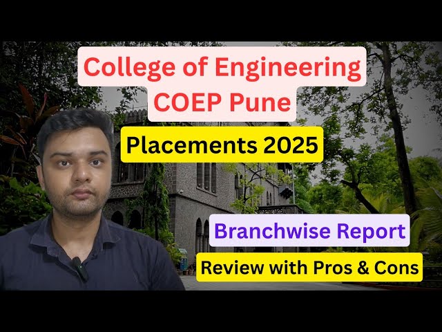 COEP Pune Placements 2025🔥 | Better than Many NIT😍