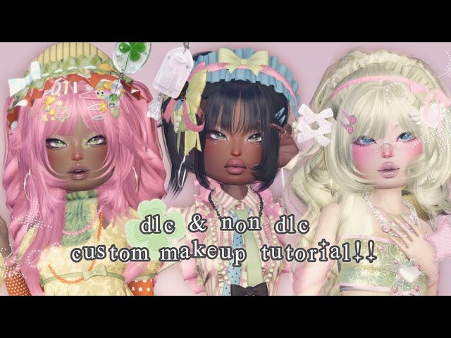 𐙚 ‧₊˚ ⋅cute dti custom makeup tutorial☘️