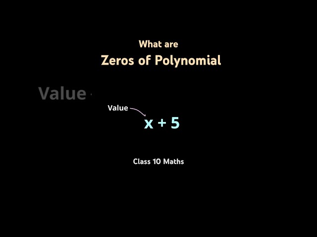 Zeroes of Polynomials Explained | Step-by-Step Guide | Algebra Class 9 & 10