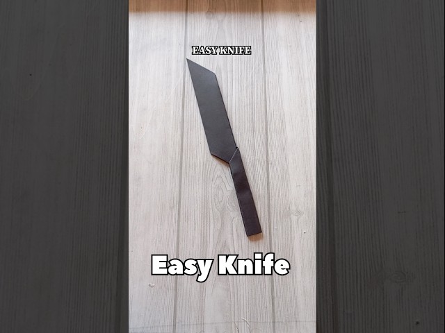 EASY KNIFE ORIGAMI TUTORIAL|PAPER KNIFE STEP BY STEP FOLDING|PAPERCRAFT |WEAPON
