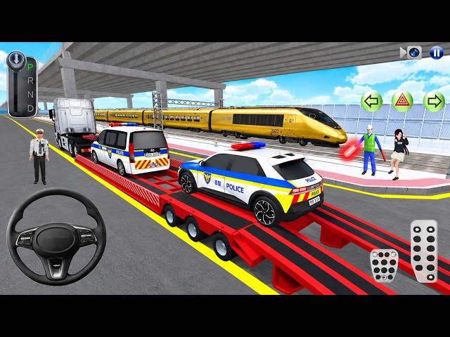 ✅Bullet Train Crashes Police Cars🚓 | Police Car Repair & Transport | 3D Driving Class 2026 Gameplay🎮