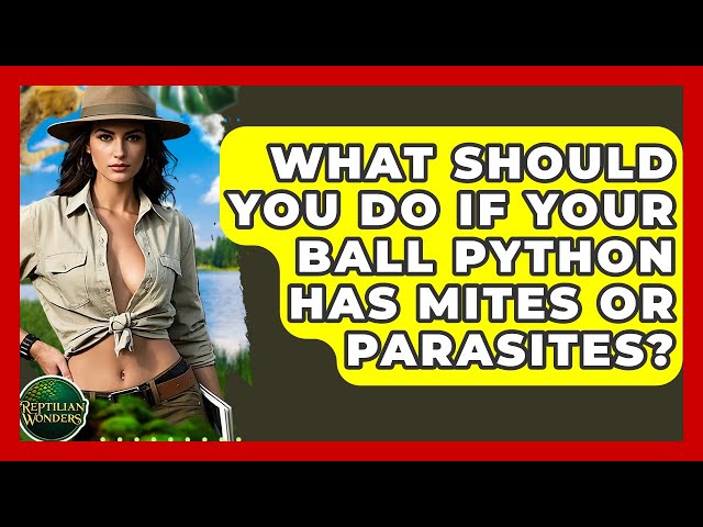 What Should You Do If Your Ball Python Has Mites Or Parasites? - Reptilian Wonders