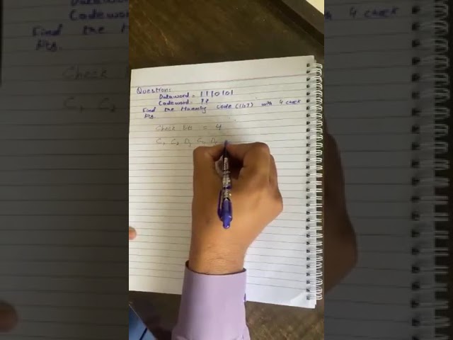 Hamming Code - Check Bit Calculation