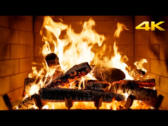 🔥 WATCH THIS FIREPLACE and FEEL at HOME with CRACKLING LOGS & DANCING FLAMES for MIDNIGHT READING