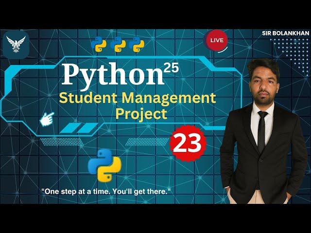 Student Management System in Python 🧑‍💻 | CSV File Handling Project | Full Tutorial