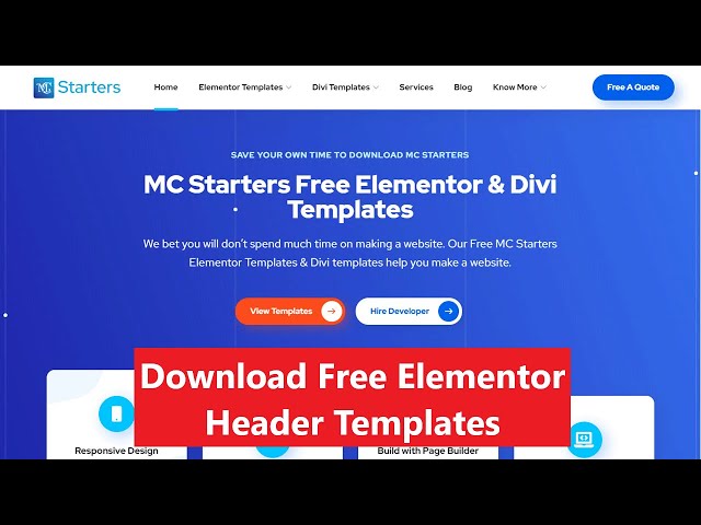 🔴 Download 26 Free Elementor Header Templates by mcstaters