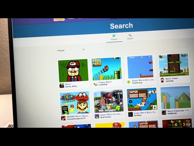 Playing games on scratch