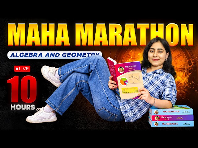 BACKLOG खत्म करो! 🔥 Algebra + Geometry LIVE Sessions | Ch 1, 2, 3 Marathon + HOTS Questions