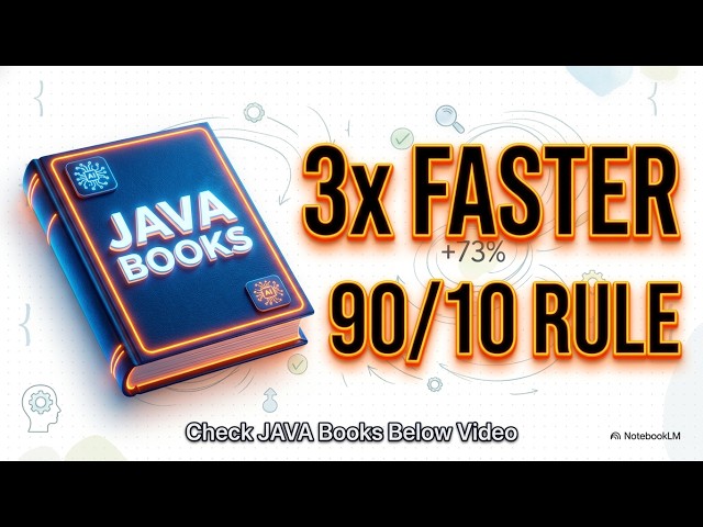 Java's 90/10 Performance Rule ⚡️ Secret 3x Faster Apps Learn 10% Performance Rule AI Check Books 📚👇