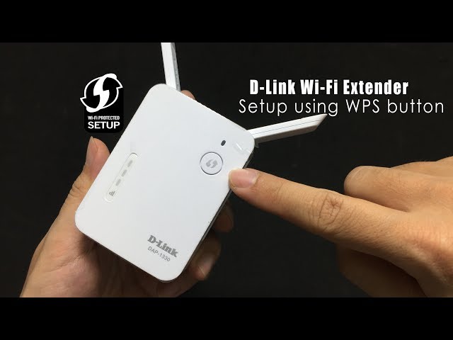 how to setup d link wifi extender with wps button