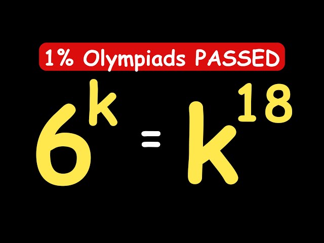 USA OLYMPIADS EXAMS || How to SOLVE for k? #maths