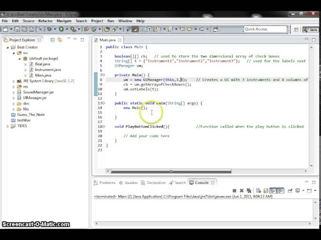OOP - Beat Creator - Eclipse