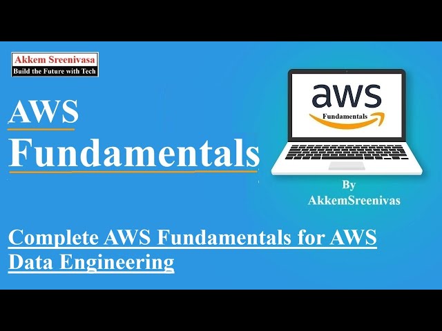 Complete AWS Fundamentals for AWS Data Engineering, aws, amazon webservices, aws data engineering