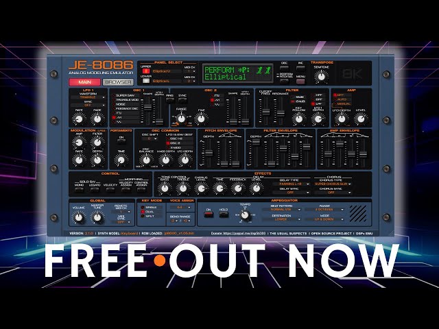 JE-8086 Is OUT NOW – FREE Roland JP-8000 clone!