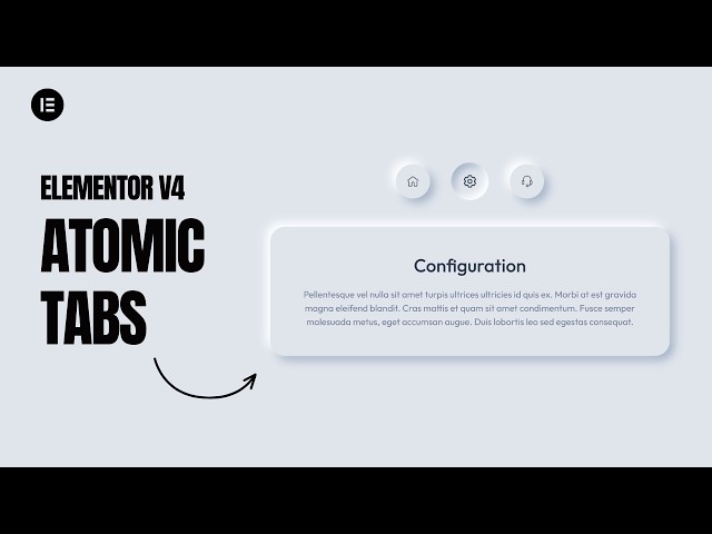 Elementor V4 Atomic Tabs Tutorial | Complete Guide