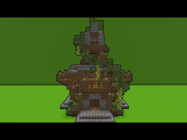 Minecraft Overgrown Tower Build