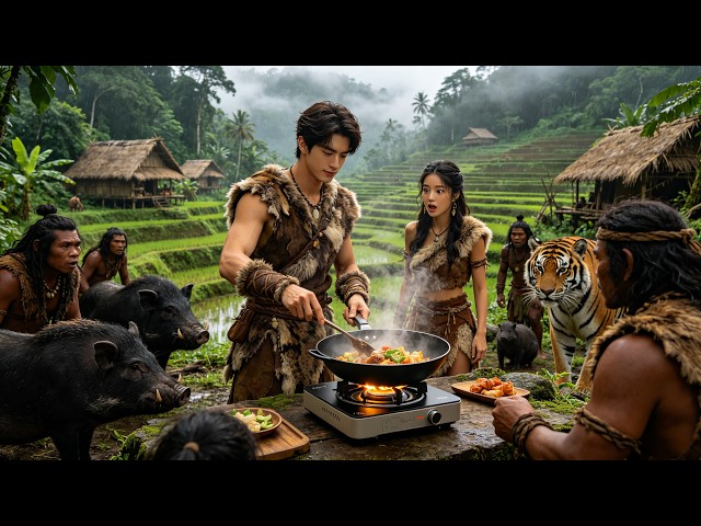 Time-traveler with a chief system saves a primitive tribe from extinction. 🌾👑#dramachina