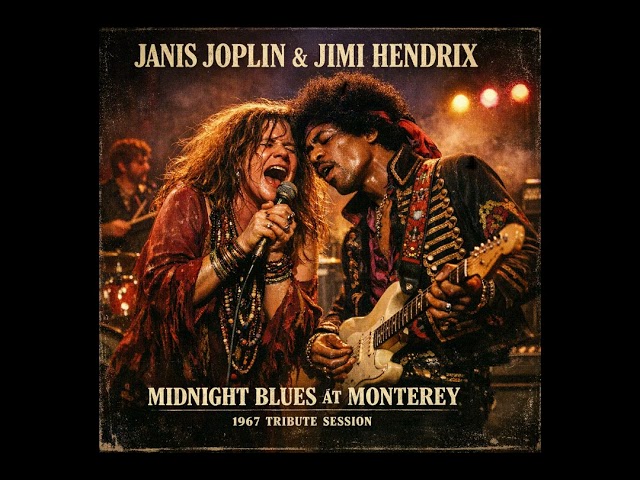 Janis Joplin & Jimi Hendrix 🔥 Midnight Blues at Monterey 1967 | Psychedelic Soul (Inspired Tribute)