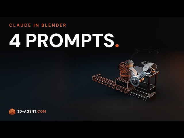 Claude in Blender: Can 3D-Agent Animate a Robot Arm With No Rig?