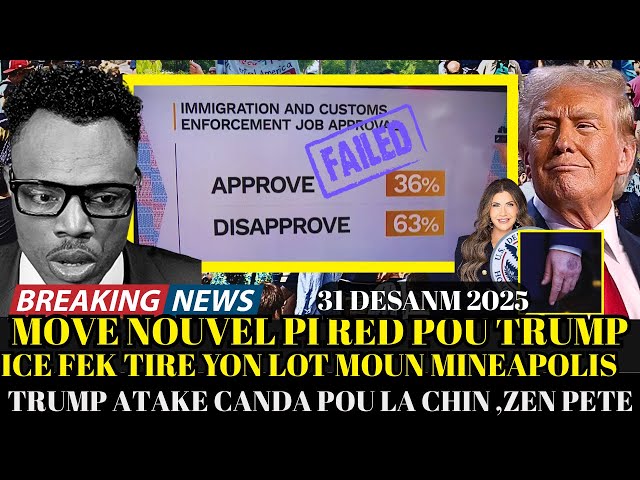 MOVEZ NOUVEL PI RED POU PREZIDAN TRUMP.ICE TOUYE YON LOT MOUN,GWO BATAY PETE ANT TRUMP AK CARNEY