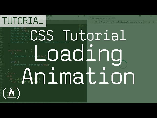 CSS Tutorial - Spinning Loading Animation